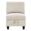 Canapé modulaire en velours côtelé beige avec 7 tiroirs, rangement en contreplaqué moderne-1803219583