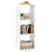 Open Back Bookshelf 2-Cube Bookcase Set-White-1896909152
