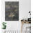 Stunning Decorative Canvas Painting, Silver Color, 27.6 x 39.4 inches | 50% Cotton / 50% Polyester, Digital Print on Durable Canvas, Framed with 0.8 x 0.8 inches Wooden Frame | Perfect for Home Décor & Contemporary Spaces