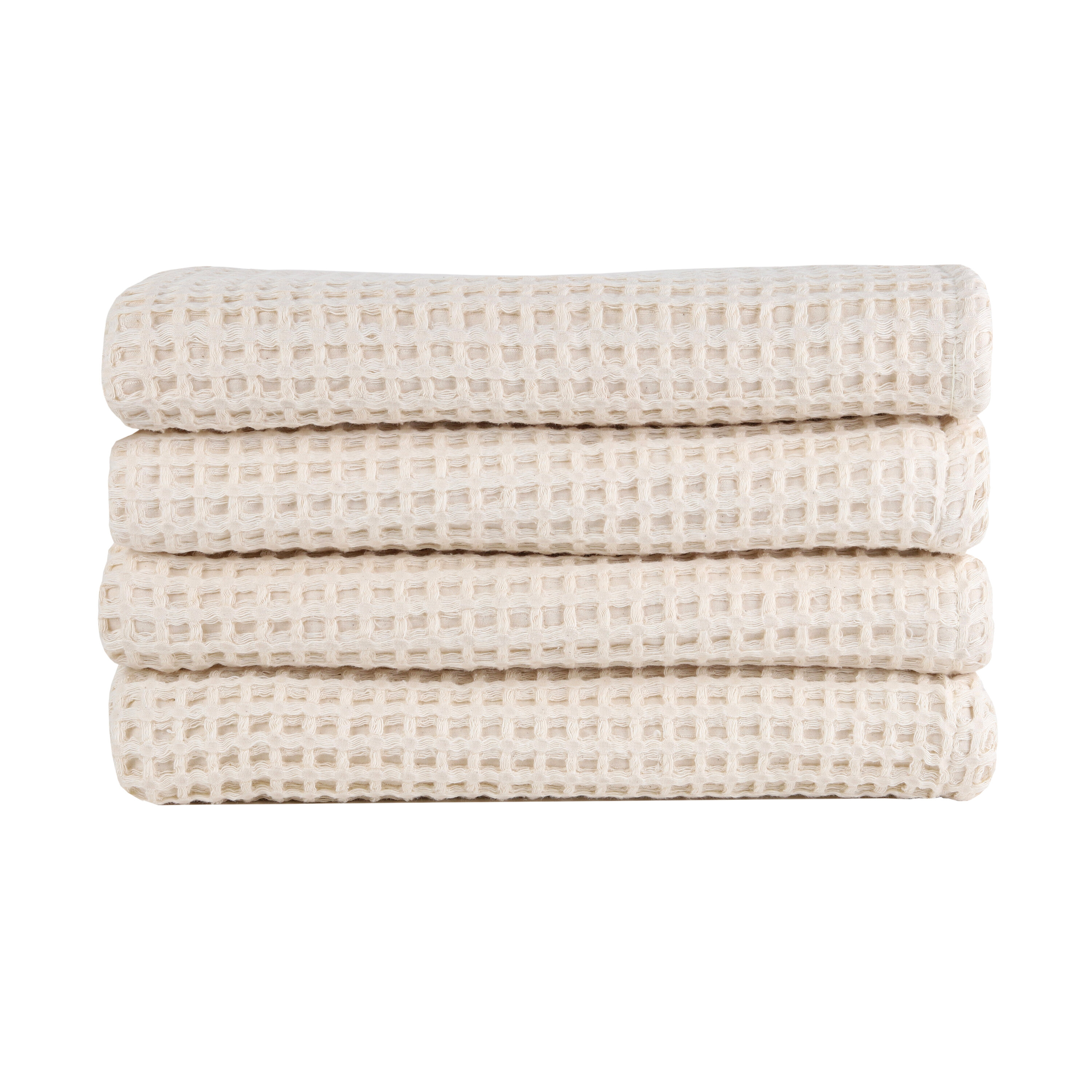 Earline 4 Piece Turkish Cotton Washcloth Towel Set