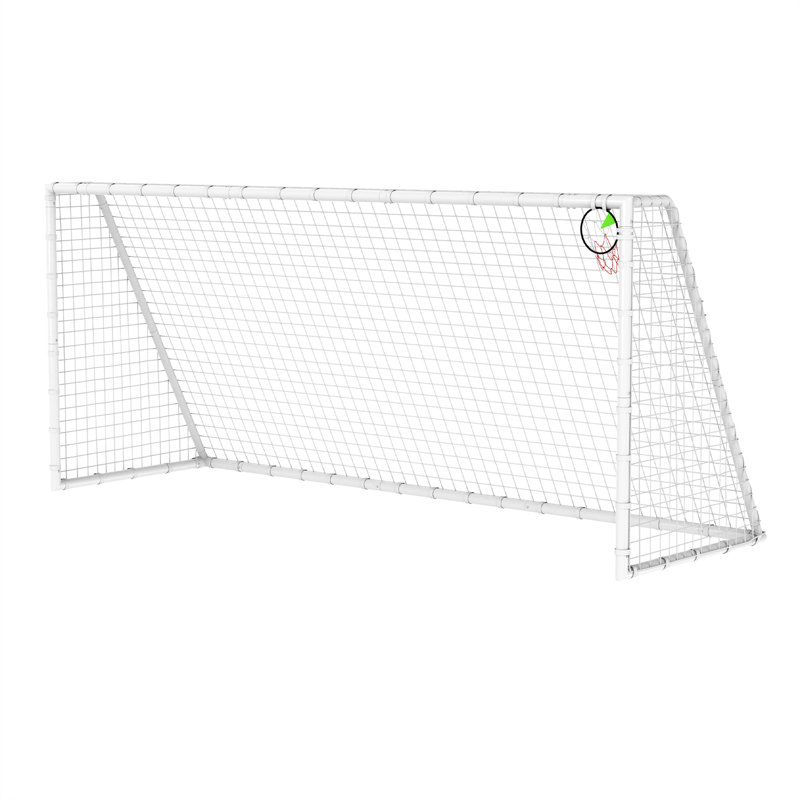 Filet de jardin portatif 7x16 pi avec filet de haute résistance pour l'entraînement des enfants et le jeu en plein air