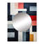 Palancar Indigo Illusion Abstract Shapes IV - formes abstraites, miroir mural, art imprimé en métal-266598557