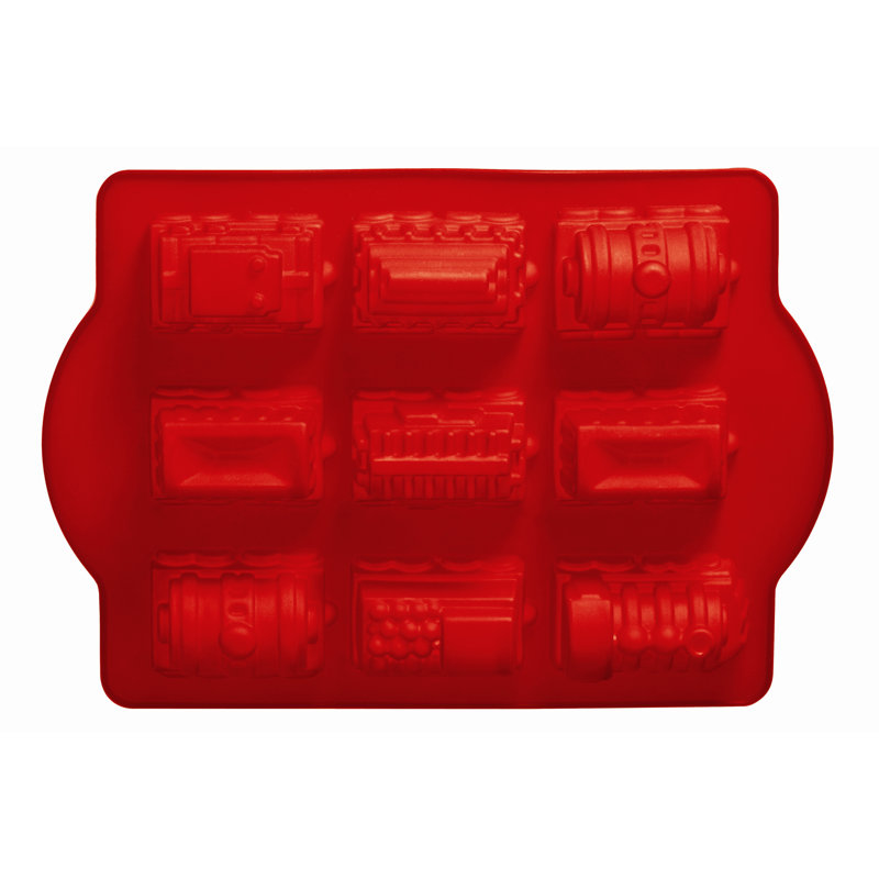 Assorted Train Shapes Silicone Cake Mould