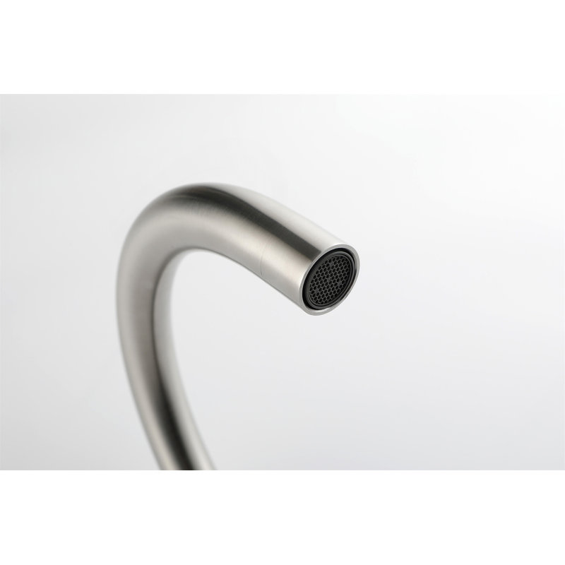 Mount Bathtub Faucet Freestanding Tub Filler Brushed Nickel Standing High Flow Shower Faucets With Handheld Shower Mixer Taps Swivel Spout