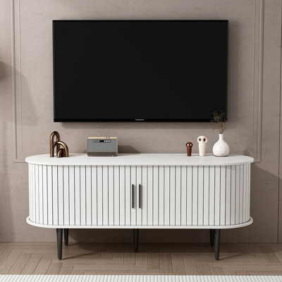 Meuble de rangement pour téléviseur et centres de divertissement, console moderne en MDF de 47 pouces