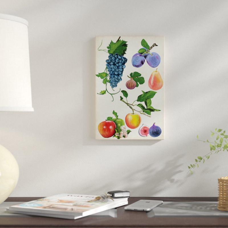 «Fruit Collection II», impression sur toile, H 26 po x l 18 po x P 1,5 po, Toile tendue, Pas de tapis