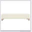 Repose-pieds confortable, blanc