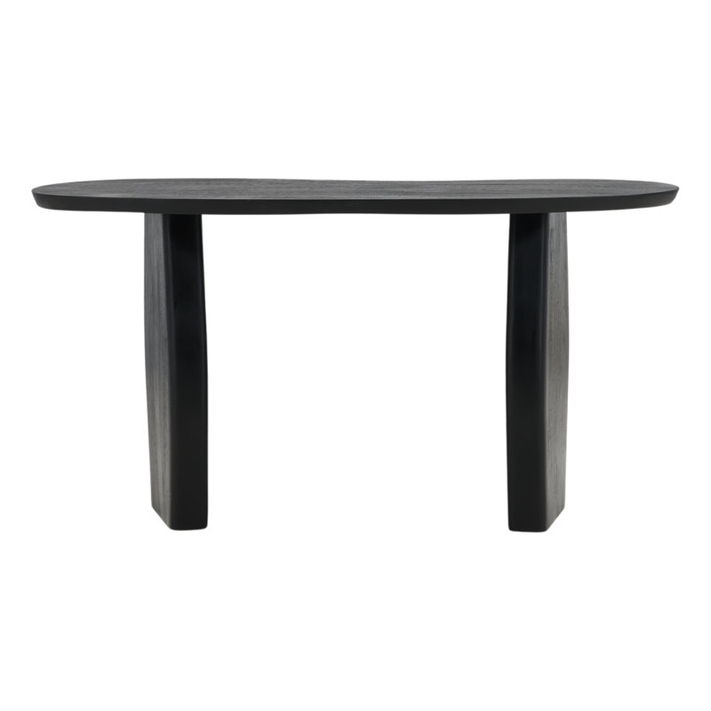 Jenny 58" Wide Mango Wood Console Table, Black