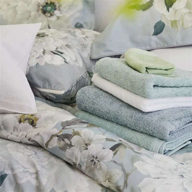 Fleurs Blanche Platinum Sham, King Sham