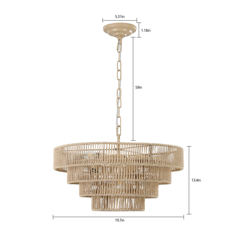 Lustre empire à 6 lumières Kalandria
