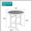 Table de bar 48,03 po PEHD