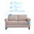 Upholstered 53.5'' Loveseat-1269527416
