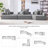 Boneless Oversized Modular Sectional Sofa