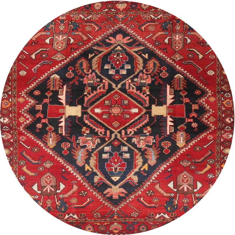 Oriental Indoor Rug, Round 3'