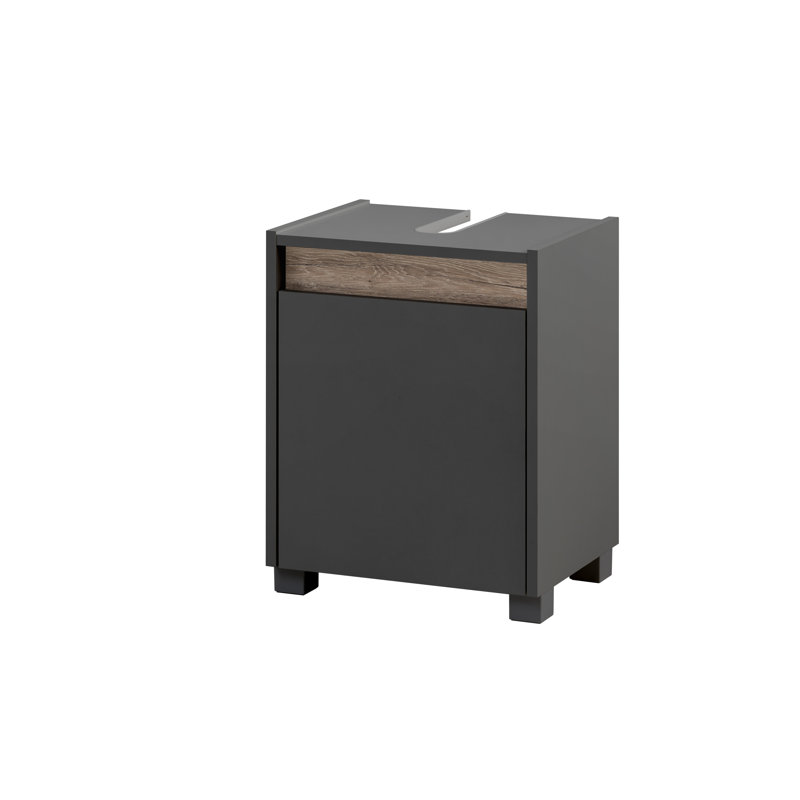 Jadus 42cm Single Bathroom Vanity Base Only, Black