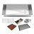 All-in-one Workstation 42" L x 19" W Undermount Stainless Steel Kitchen Sink-50274689