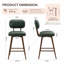 Swivel Upholstered Faux Leather Bar Stool-153194065