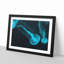 Neon Blue Jellyfish - Picture Frame Graphic Art Print-56861191-56861186