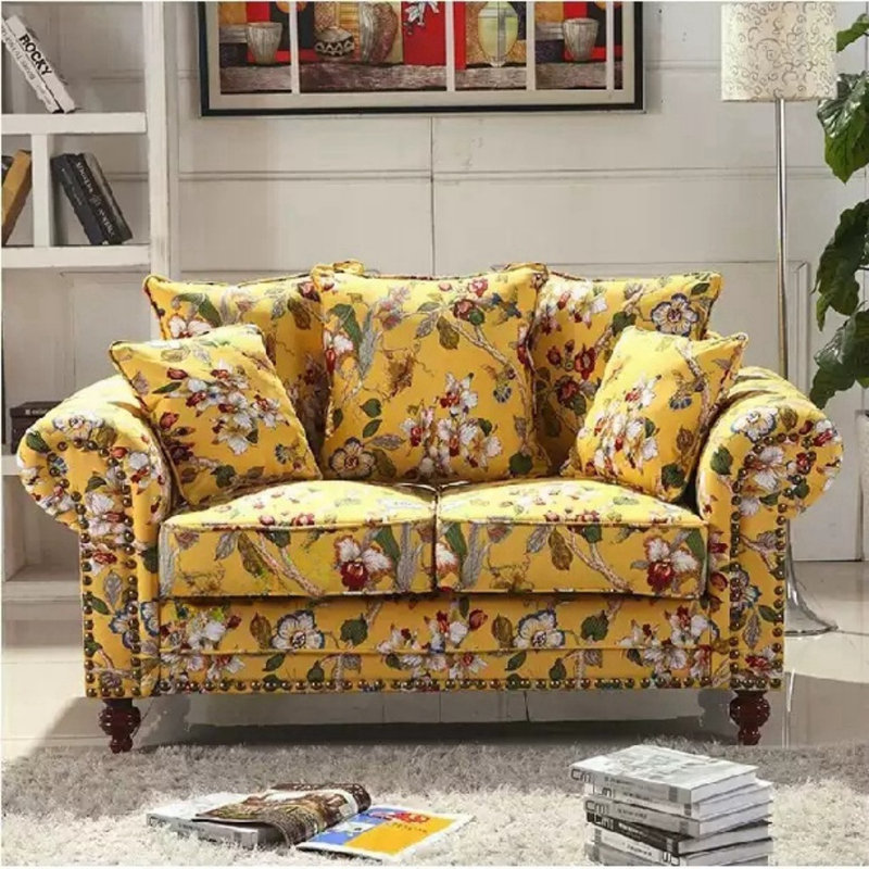 American Country Solid Wood Sofa