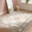 Tapis d'intérieur Boho, tapis bleu foncé lavable à la machine, molleton berbère moelleux, à poils courts 5 x 7, antidérapant, motif abstrait