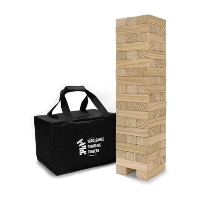 Yard Games Large Tumbling Timbers & Giant 4 In A Row Outdoor Game Bundle -  TIMBERS-003 + GIANT4-001
