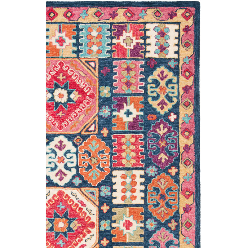 Tapis en laine touffeté à la main de style ivoire Ivanhoe, Rectangle 2 pi 3 po x 5 pi