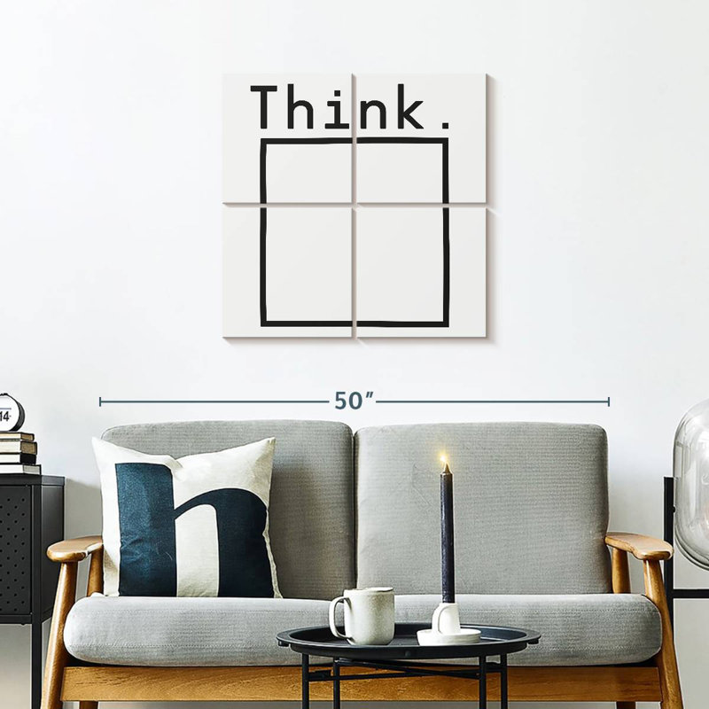Tergel Outside The Box White, 26" H x 26" W