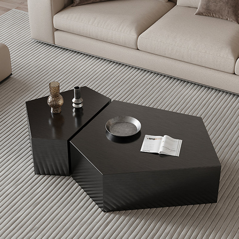 Ensemble de tables basses luxueuses et légères, Argent argent