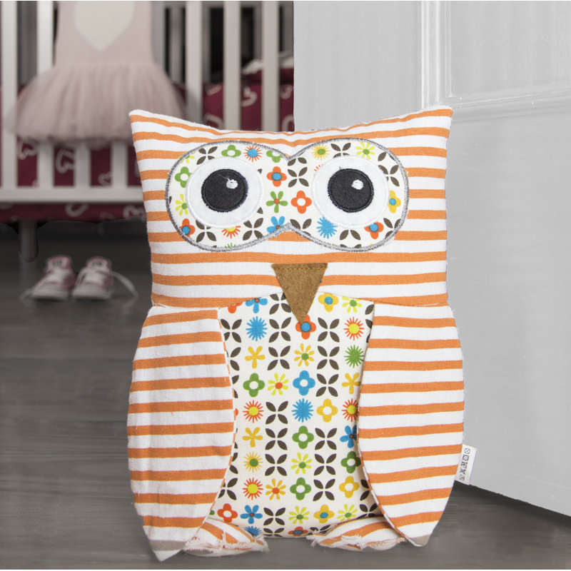 Owl Fabric Weighted Floor Stop