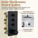 3 Functions 12 Inch Ceiling Mounted Thermostatic Shower System with 6 Body Jets