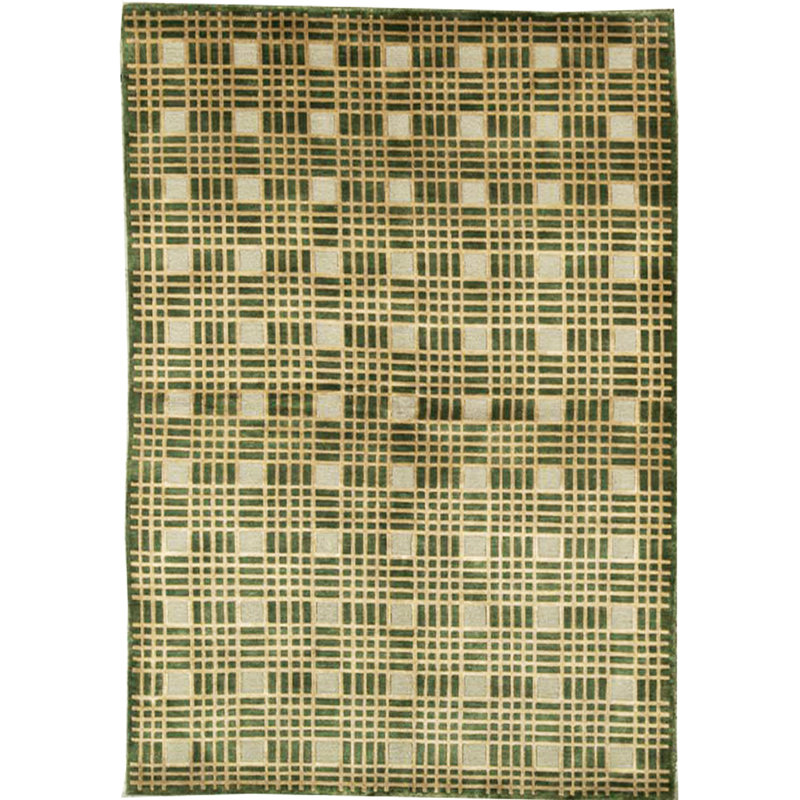 Wool Plaid Area Rug