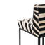 Zebra Hide Bar Stool