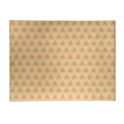Tapis de zone jaune/orange minimaliste tree