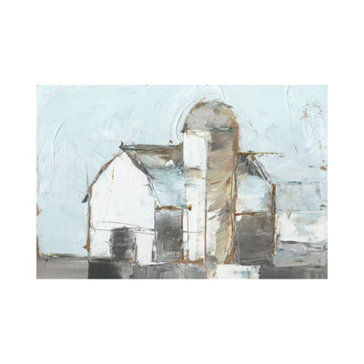 Barn & Silo I by Ethan Harper - Wrapped Canvas Gallery-Wrapped Canvas Giclée