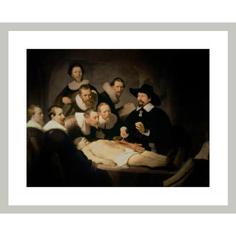 La leçon d'anatomie du Dr Nicolaes Tulp par Rembrandt van Rijn - Estampe numérique encadrée, H 23,5 po x l 29,04 po