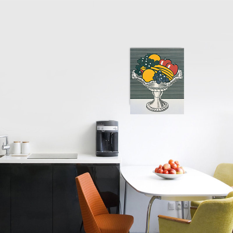 Roy Lichtenstein - No Frame Print on Wood, 87cm H x 68cm W x 1.8cm D