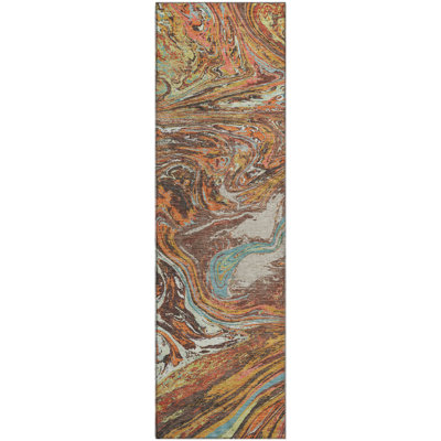 Premium Machine Washable Cossette AMF1061 Abstract Rug