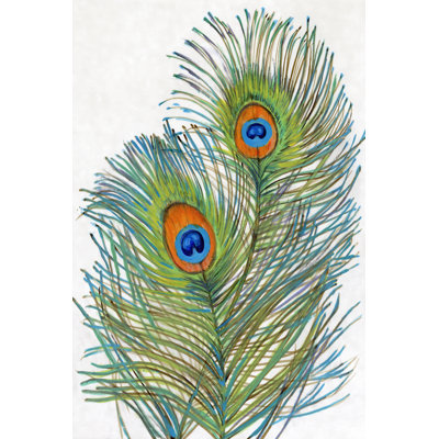 Plumes de paon éclatantes I