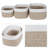  3-Piece Storage Basket Set - Small, Medium, and Large Rope Baskets for Makeup, Towel, Nursery, Office, and Classroom Storage by Home-Complete-287287021