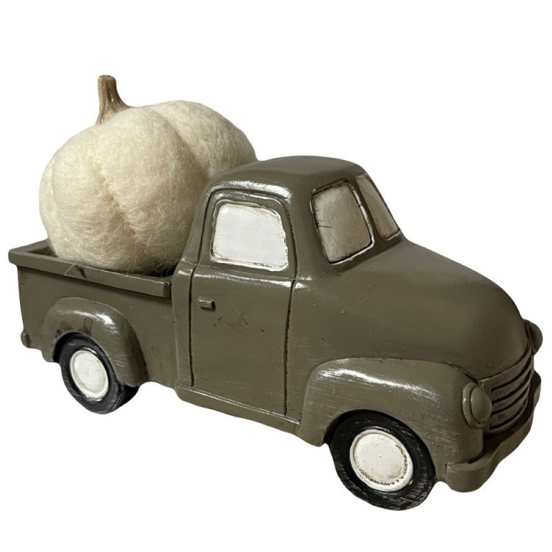 Truck and Pumpkin Decoration