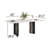 Black And White Faux Marble Dining Table