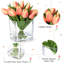 Mini-bouquet de tulipes en polyuréthane 12 têtes pour fête de mariage-833074383