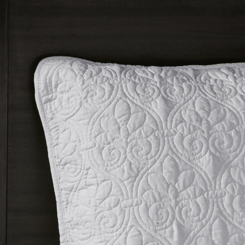 Couvre-lit très grand gris avec motif réversible et rembourrage en coton confortable, rembourrage doux et durable