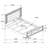 Karmen Metallic Upholstered Tufted Queen Panel Bed