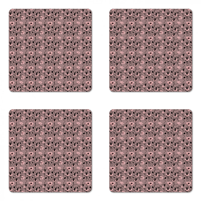 Square 4 Piece Coaster Set