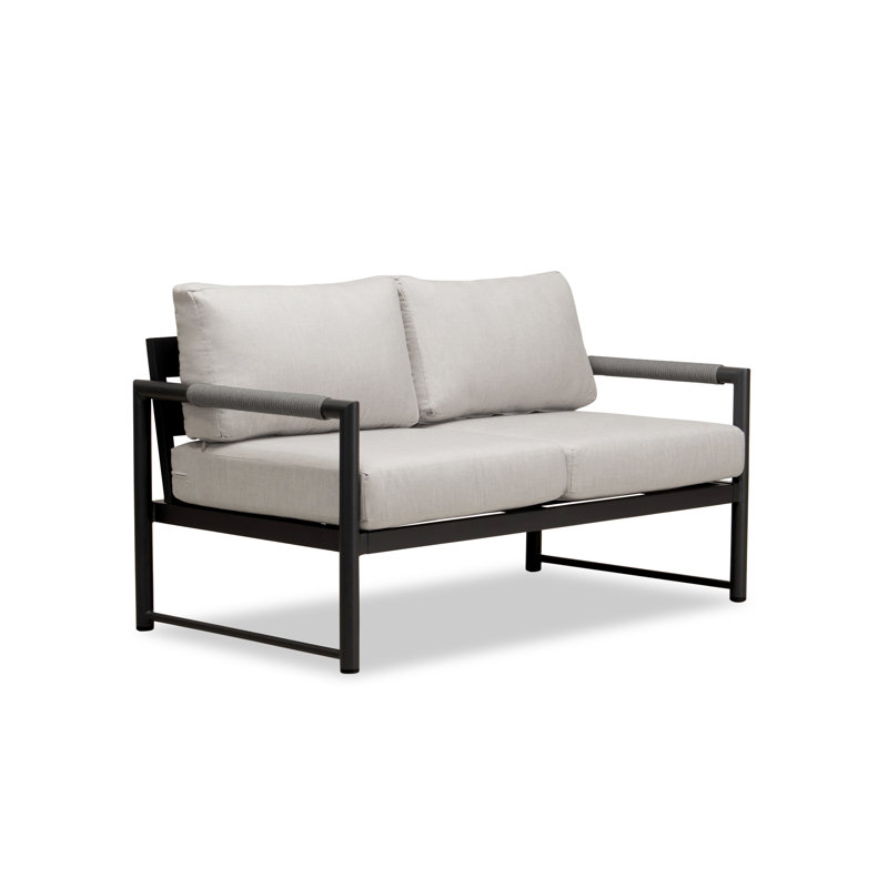 Alto Outdoor 2 - Seat Loveseat, Cast Silver Sunbrella®, Slate Gray