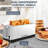 4-Slice Extra Wide Long Slot Toaster (Silver, 1500W) - Stainless Steel with Warming Rack, Removable Crumb Tray, 6 Browning Settings & Bagel/Defrost/Reheat Functions