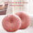 PUMPKIN SEAT Velvet Round Decorative Pillow for Sofa Decor (18-Inch)-1243417639