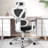 Comfy Breathable Ergonomic Task Chair With Headrest-1010970821