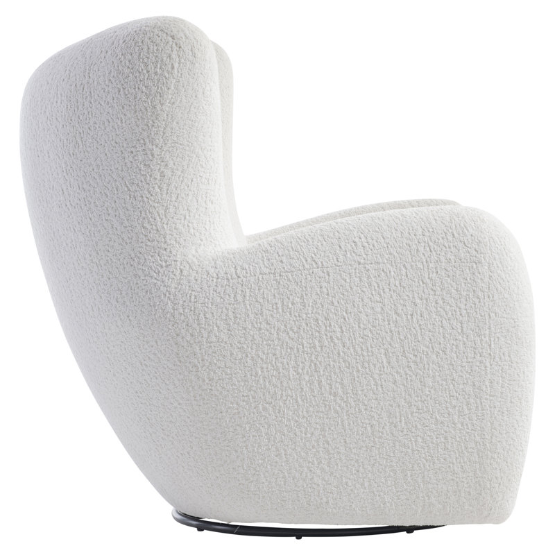 Silvi Swivel Balloon Chair, White